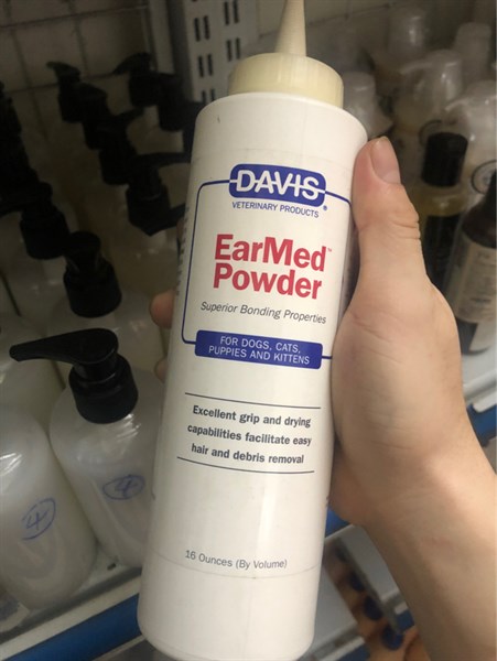 Bột nhổ lông tai cho chó mèo Davis EarMed Power