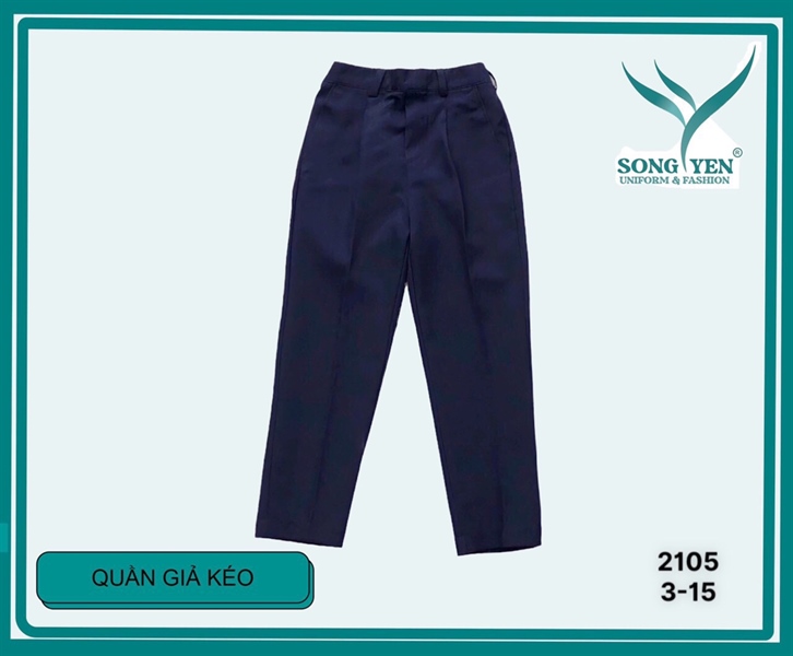Quần dài lưng thun giả dây kéo (nam) 29-31kg