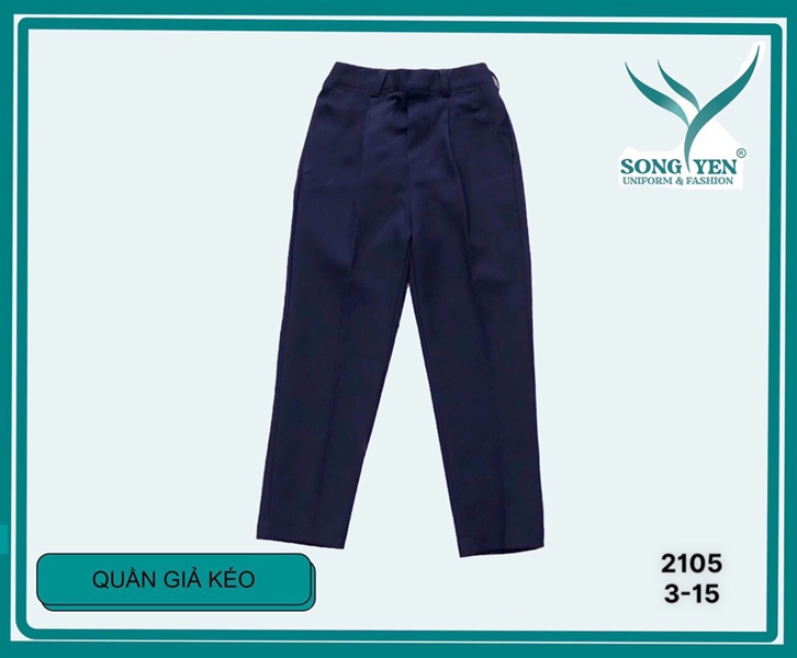 Quần dài lưng thun giả dây kéo (nam) 32-35kg