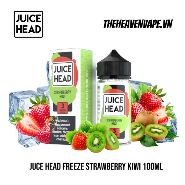 Juice Head Extra Freeze 100ML Strawberry Kiwi Dâu Kiwi