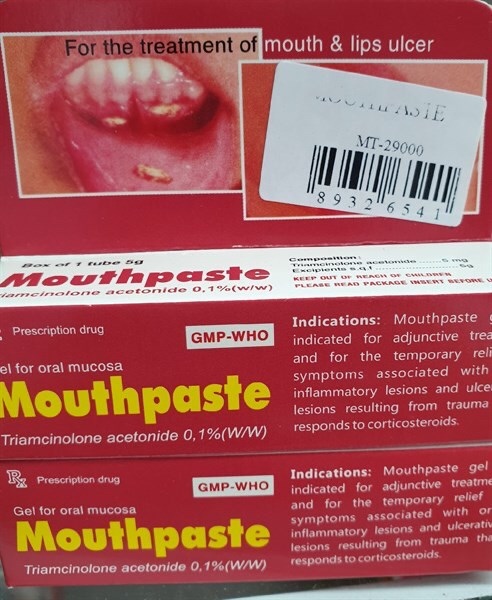 MOUTHPASTE - bôi nhiệt miệng