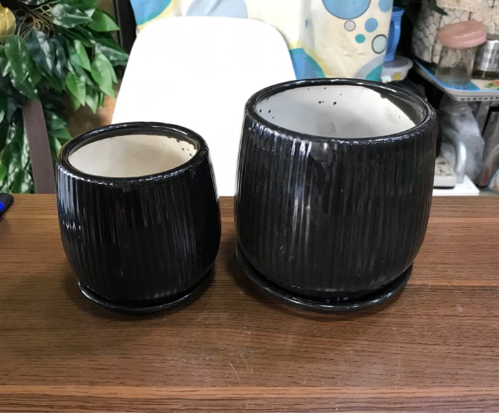 Chậu đĩa - nhỏ - Lọ hoa - Hoa Lụa Vân Vượng