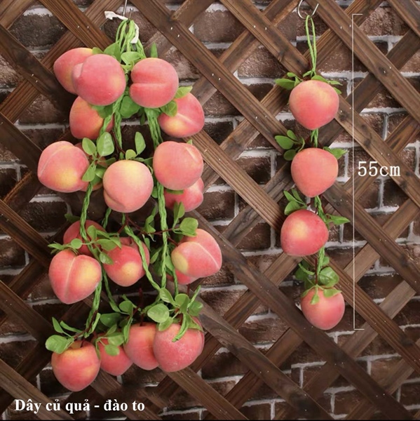 Dây Củ Quả - Đào to - Quả và dây quả - Hoa Lụa Vân Vượng