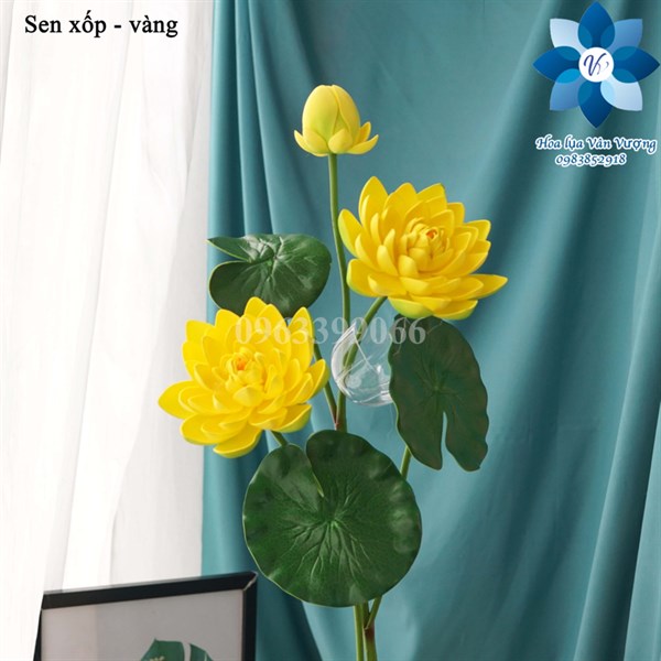 Sen xốp - Sen - Hoa Lụa Vân Vượng