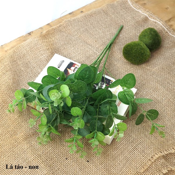 Lá táo - Lá cành ngắn - Hoa Lụa Vân Vượng