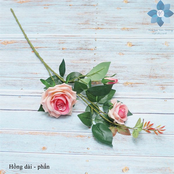 Hồng dài - Hoa cành dài - Hoa Lụa Vân Vượng