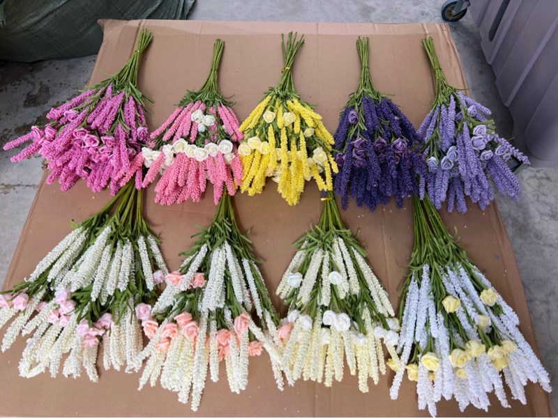 Chồn hồng - Hoa cành dài - Hoa Lụa Vân Vượng