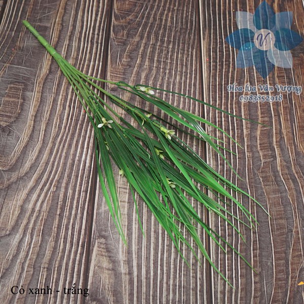 Cỏ xanh - Hoa cành ngắn - Hoa Lụa Vân Vượng