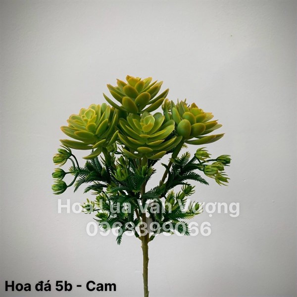 Hoa đá 5b - Cam - Hoa đá - Hoa Lụa Vân Vượng
