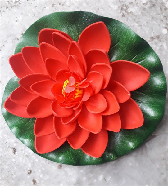 Kép to - đỏ - Sen - Hoa Lụa Vân Vượng