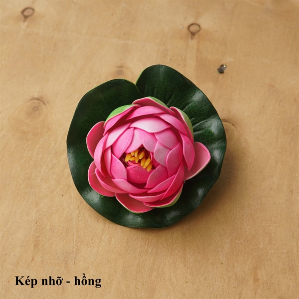 Kép nhỡ - hồng - Sen - Hoa Lụa Vân Vượng