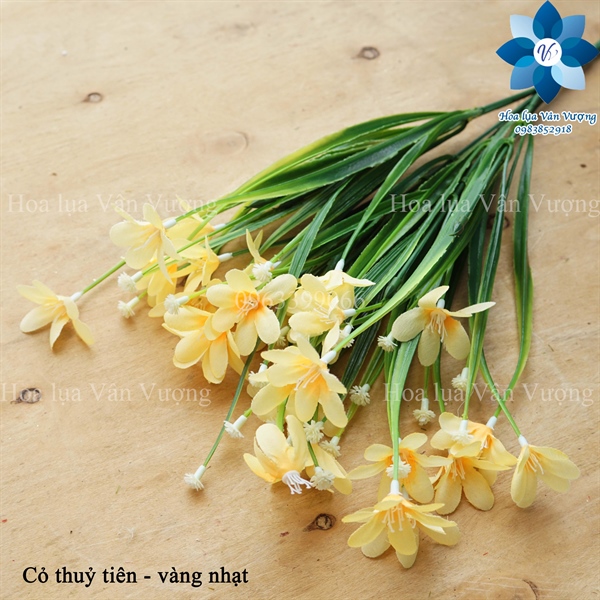 Cỏ thủy tiên - Hoa cành ngắn - Hoa Lụa Vân Vượng