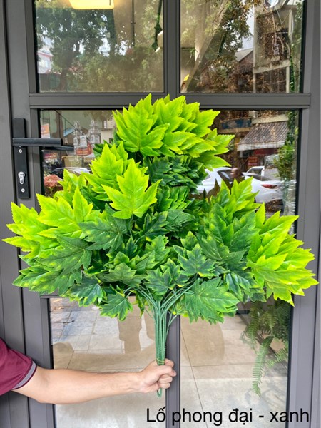 Lố phong đại - xanh - Lố lá và lố hoa - Hoa Lụa Vân Vượng