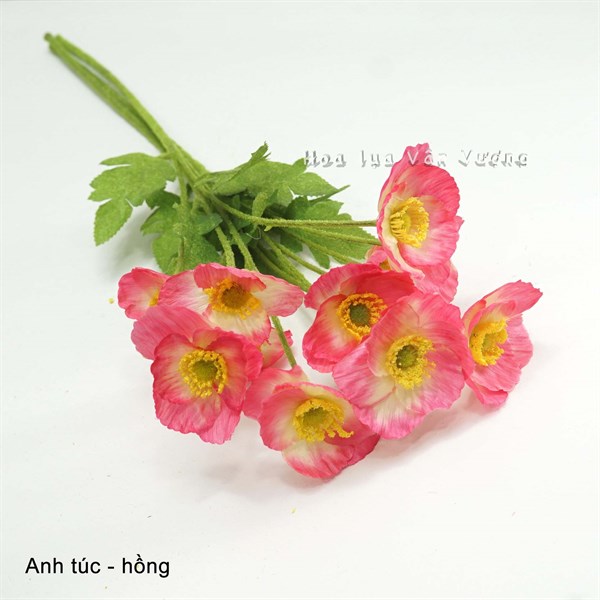 Anh túc - Hoa cành dài - Hoa Lụa Vân Vượng