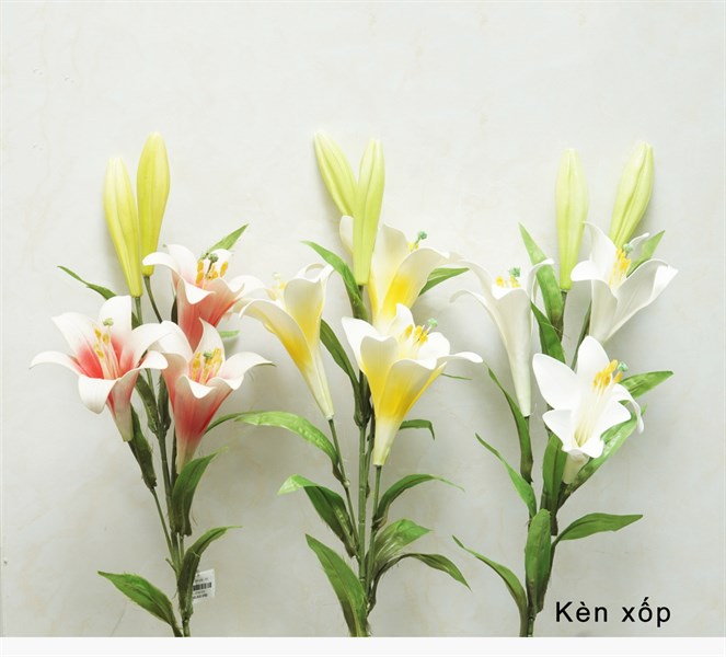 Kèn xốp - Hoa cành dài - Hoa Lụa Vân Vượng