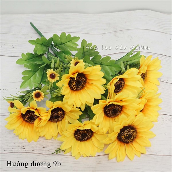 Hướng dương 9b - Hoa cành ngắn - Hoa Lụa Vân Vượng