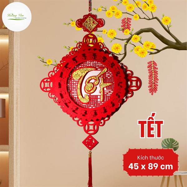 Chữ treo tết may mắn