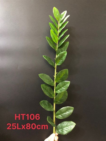 HT106 CÀNH LÁ KIM TIỀN 25 LÁ 80cm (Hộp x 50)