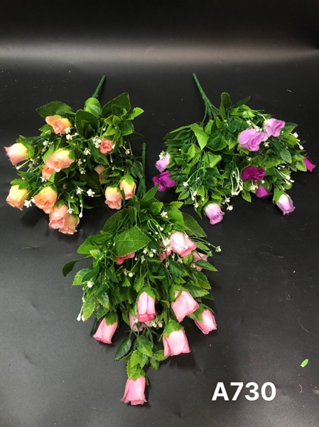 A730 BỤI BÔNG HỒNG BÚP HẠT NHỰA 10N