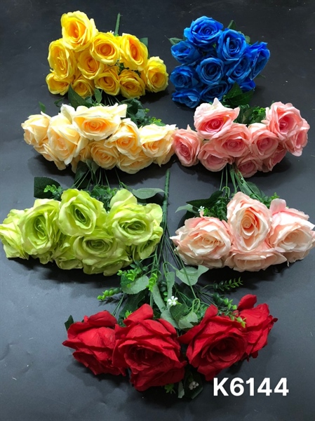 BỤI HỒNG LỤA 10 BÔNG ( LN290-MK063 ) K6144