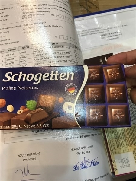 SOCOLA SCHOGETTEN VỊ PRALINE NOISETTES 100G