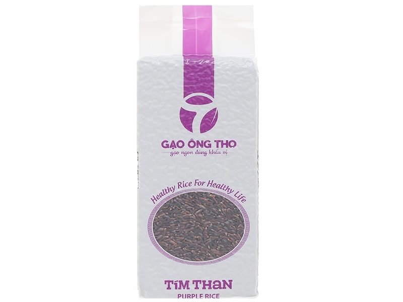 GẠO ÔNG THỌ TÍM THAN 1KG