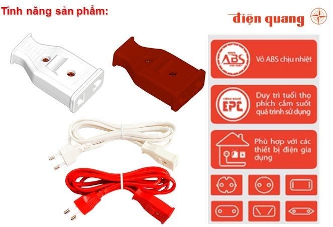 ĐIỆN QUANG CÁP NỐI DÀI DĐQ EPF 2W.2PN