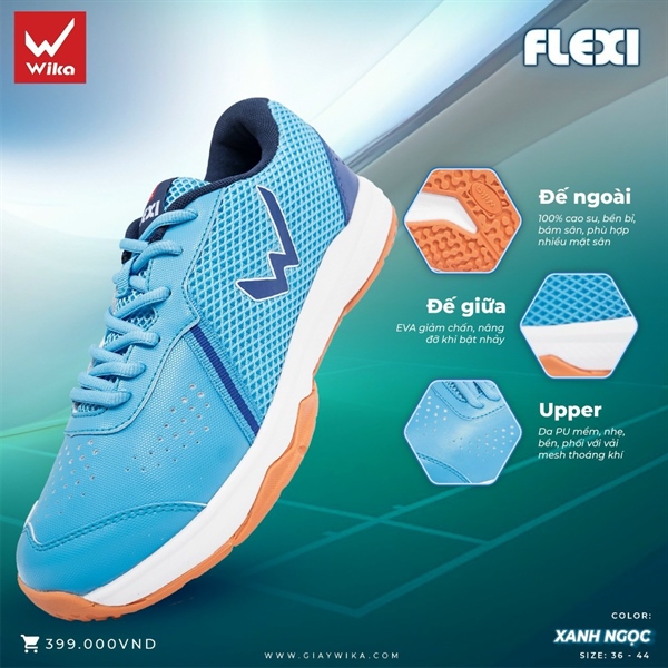 Giày thể thao đa năng WIKA FLEXI đủ màu 36=>44 ( cầu lông, đi bộ,...) 163G''' ^^