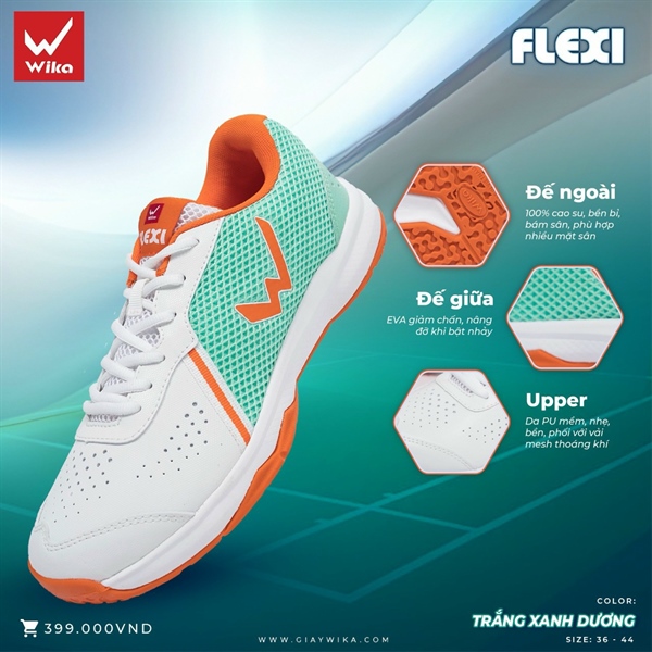 Giày thể thao đa năng WIKA FLEXI đủ màu 36=>44 ( cầu lông, đi bộ,...) 163G''' ^^