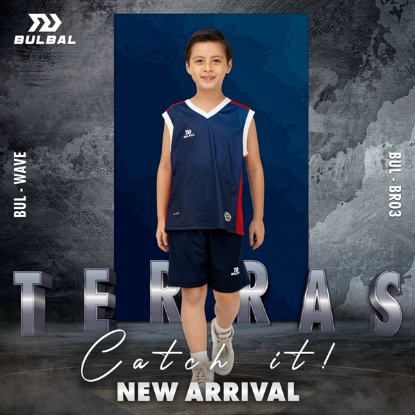 Quần áo bóng rổ Bulbal TERRAS BRL01, 5=>9 nhí 169QA