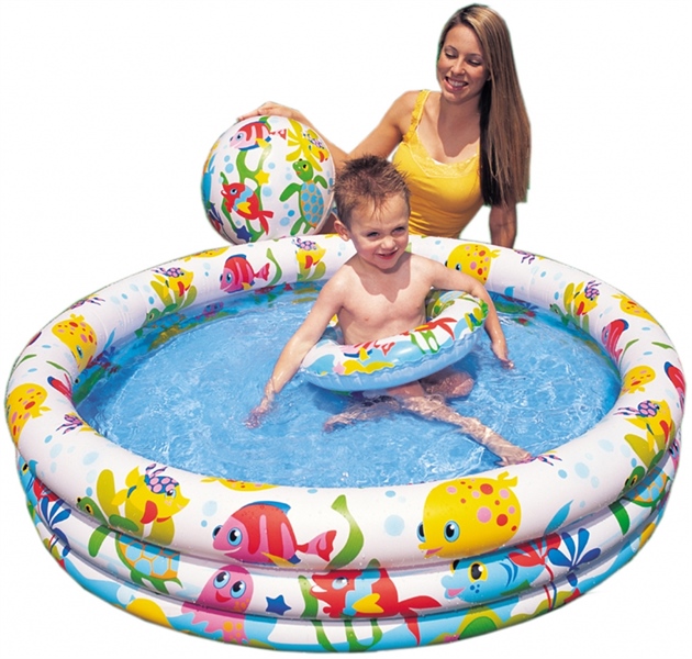 Phao hồ bơi tròn 1m32*28 bịch Intex 59469