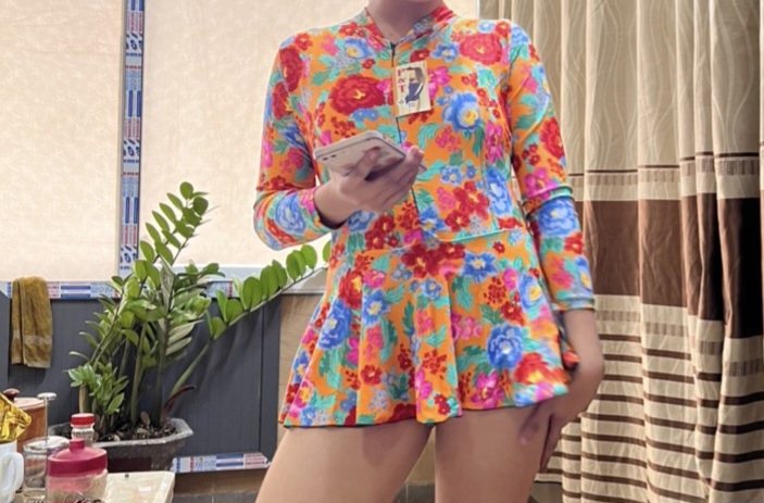 Đồ bơi nữ liền váy tay dài PT M=>2XL, 29B2194