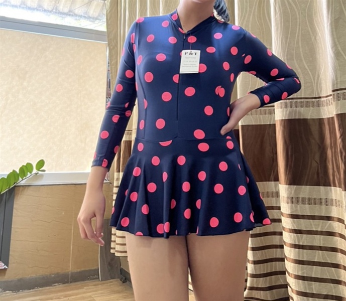 Đồ bơi nữ liền váy tay dài PT M=>2XL, 29B2194