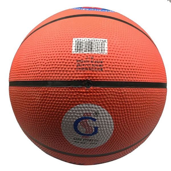Bóng rổ Geru Star B5 cao su cam số 5, 08GR