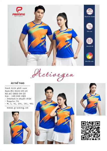 Áo Thể Thao Donex AC3803R nữ ( Interlock in chuyển nhiệt) M=>4XL