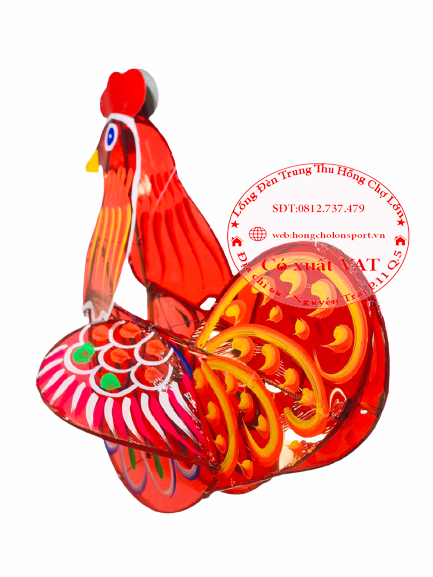 Lồng Đèn Trung Thu Kiếng Lớn Gà trống 80cm
