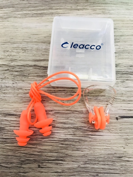 Nhét tai + kẹp mũi bơi Cleacco 14NT
