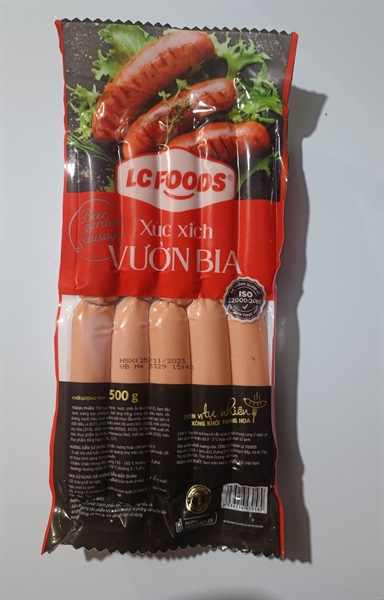 XÚC XÍCH VƯỜN BIA LC FOODS 500G