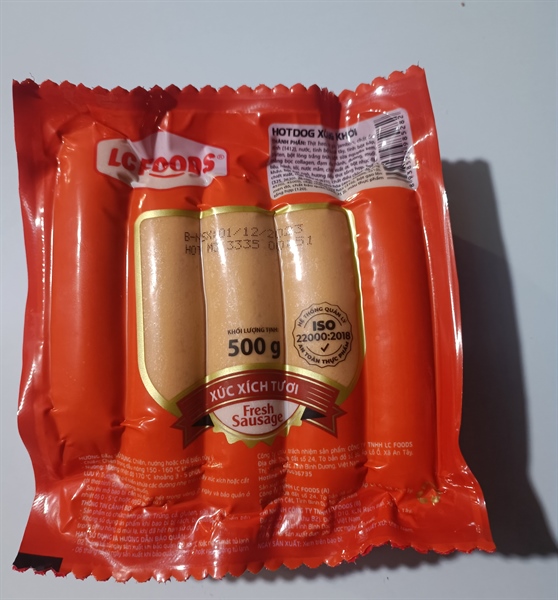 XÚC XÍCH HOT DOG XÔNG KHÓI 500g