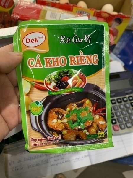 GIA VỊ CÁ KHO RIỀNG, THỊT KHO TÀU DELI 80G