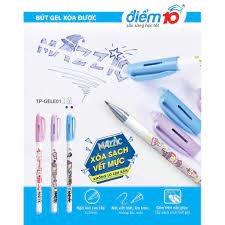 Bút Gel Xóa được Thiên Long TP-GELE01 - 2 màu mực viết trơn mượt có gôm trên nắp