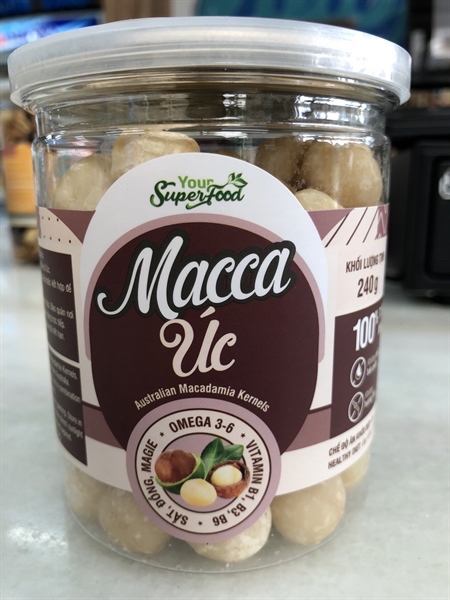 Nhân Macca Úc hộp Your Super Food 240g