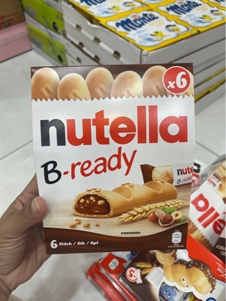 Bánh nhân socola Nutella B-ready ( hộp 6 cây )