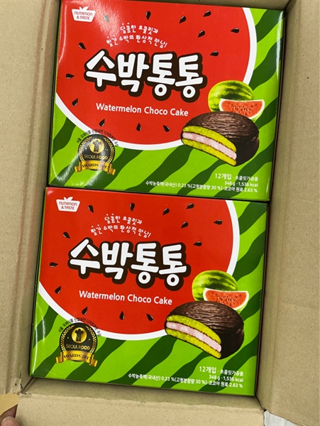 Bánh Chocopie Hàn Quốc vị dưa hấu