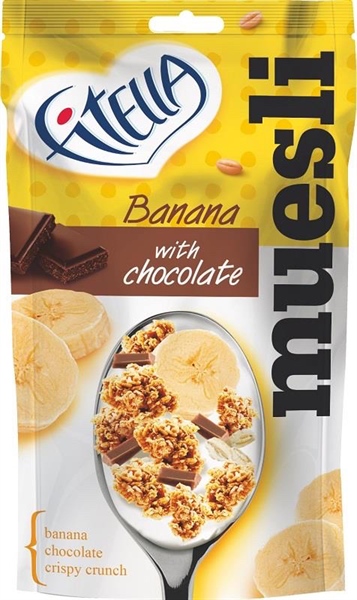 Fitella Muesli Banana With Chocolate 50g