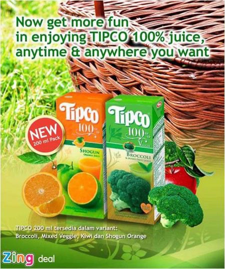 NƯỚC ÉP TIPCO TRÁI CÂY TỔNG HỢP 100% 1L*2H