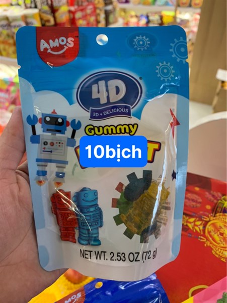 Kẹo dẻo trái cây Amos 4D