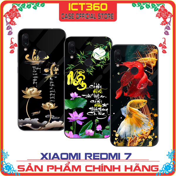 Ốp lưng kính Xiaomi Redmi 7 - Nhận in ảnh theo yêu cầu