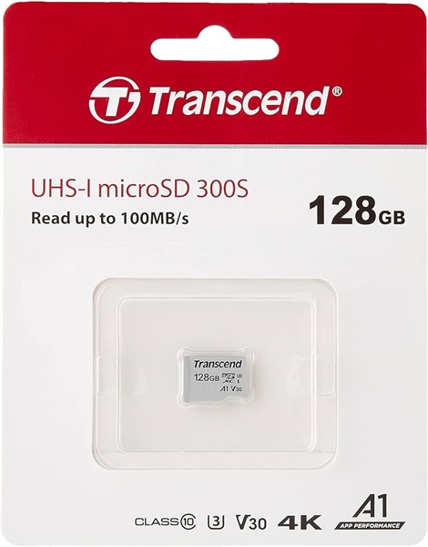 Thẻ Nhớ Micro SD Transcend 300S-A 100MB/s 128GB