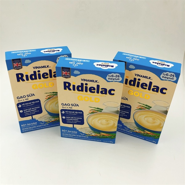Bột ăn dặm Ridielac Gold gạo sữa 6-24th 200g (400541)